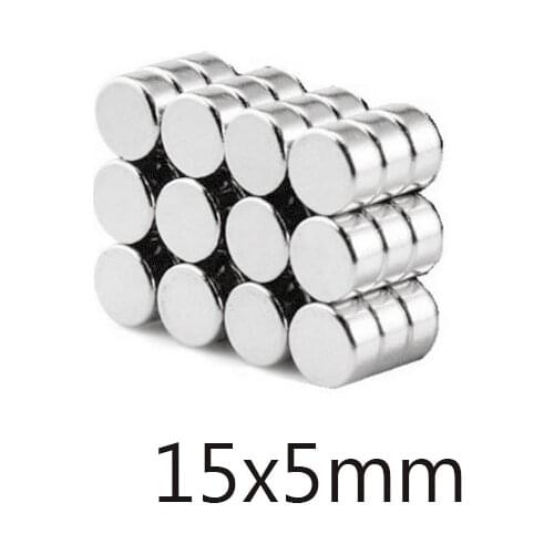 5/10/15pcs Super Powerful Strong Magnetic disc Magnets 15mmx5mm Permanent Neodymium Magnets 15x5mm Round Magnet 15*5 mm