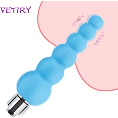 VETIRY Anal Plug Vibrator Anal Beads Butt Plug Clitoris Stimulator Male Prostate Massager Sex Toy for Women Female Masturbation
