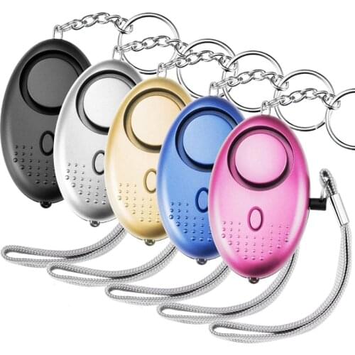 130 db Safesound Personal Security Alarm Keychain Light Self Defense Electronic Device as Bag Decoration for Women,Kids,Girls