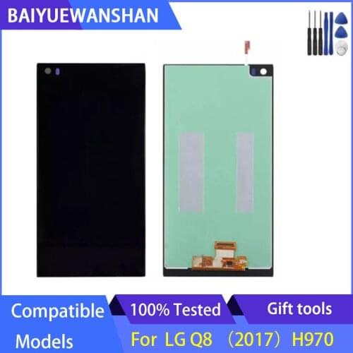 For LG Q8 2017 H970 LCD Display Touch Screen With Frame Digitizer Assembly Replacement For LG V20 Mini LCD