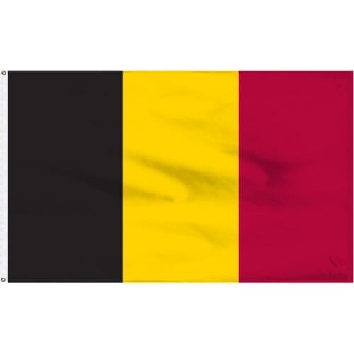 90x150cm black yellow red BEL BE belgium flag