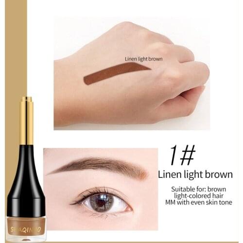 SHAQINUO 4 Colors Eyebrow Gel Long lasting Air Cushion Eyebrow Cream Semi-permanent Natural Waterproof Eye Brows Eye Makeup QBMY