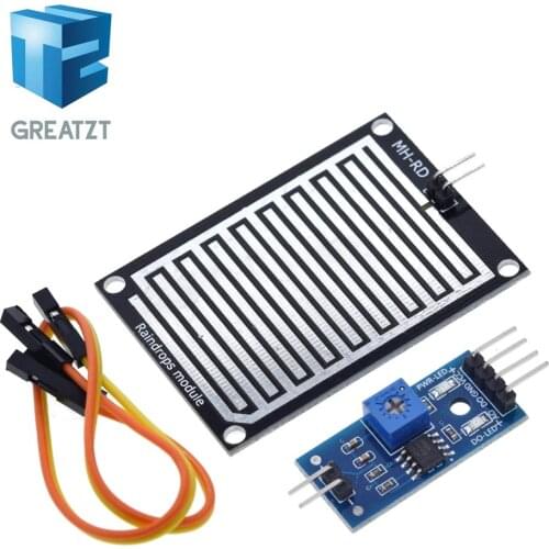 GREATZT Snow/Raindrops Detection Sensor Module Rain Weather Module Humidity For Arduino