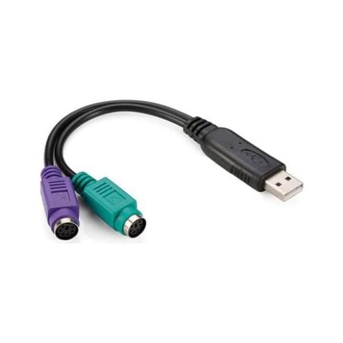 Ps2 To Usb Adapter Cable Mouse Keyboard Computer Round Mouth Head Ps/2 Female To Usb Public Interface Converter