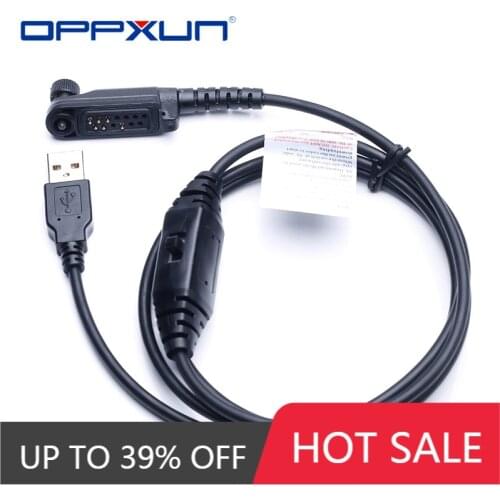 OPPXUN USB Programming Cable For Hytera Walkie Talkie PD602/662/682/605/665/685/606 PD666 PD686 PD608 PD668 PD688 x1p x1e PD680