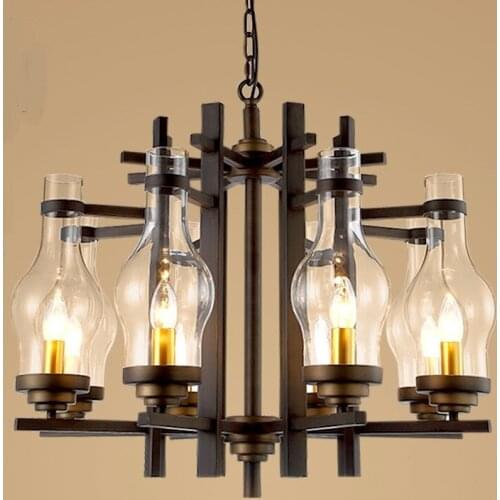 Chinese chandelier modern simple living room lamp dining room study room bedroom lamp vintage restaurant 4/6heads lamps ZA830