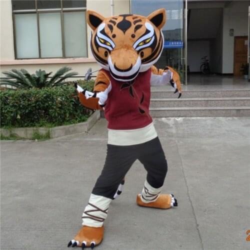 Halloween Tiger Mascot Costume Furry Suits Cosplay Cartoon Birthday Party Game Fursuit Kids Fancy Dress Outfits Adults Outdoor
