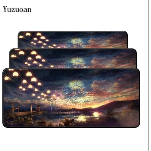 Mairuige Mouse Pad Large Beautiful Night Landscape 900x400 Gaming Expansion gamer Mousepad anime Best Game Custom locking edge