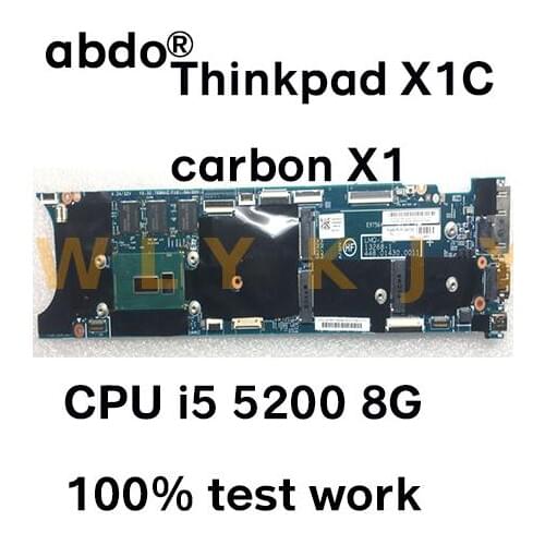 13268-1 448.01430.0011 for Lenovo Thinkpad X1 Carbon notebook motherboard CPU i5 5200U 8GB 100% test work FRU 00HT353 00HT341