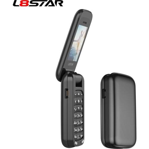 Mini Flip Phone Bluetooth Dial Music Mobile phone FM Radio Magic Voice changer 3.5 Earphone Jack Mp3 Music player Headphone