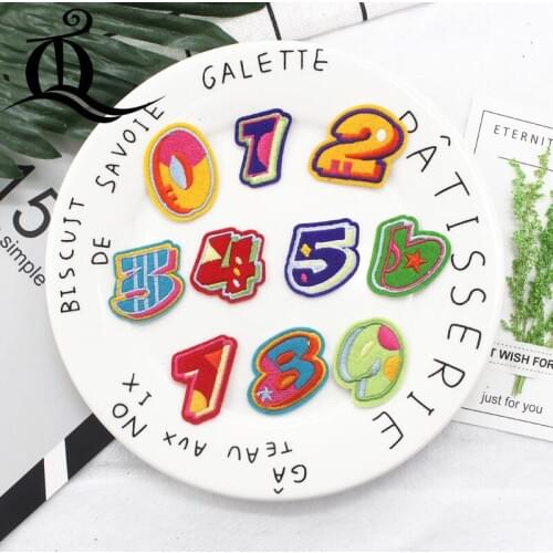 Mix sequins 10pcs cartoon DIY fashion fine embroidery cloth patches patches clothing jeans trumpet childrens stickers 571-A9