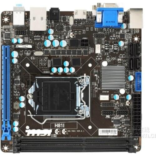 MSI H81I MINI-IT desktop motherboard h81 DDR3 LGA 1150 motherboard Socket LGA 1150 i7 i5 i3 DDR3 32G SATA3 UBS3.0 mainboard