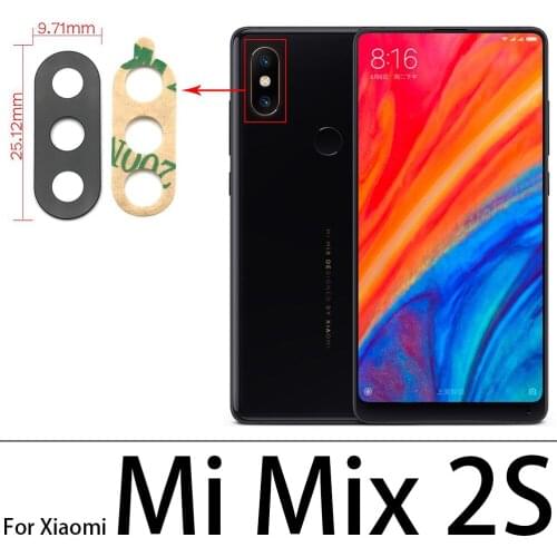 New Camera Glass Lens Back Rear Camera Glass Lens with Glue Replacement Repair Parts For Xiaomi Mi Mix 2 3 2S Max 2 3