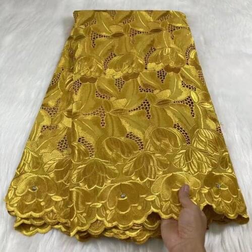 New Design African Cotton Voile Lace Fabric High Quality 2021 Nigerian French Embroidery 100% Cotton Swiss Voile Lace Fabrics SS