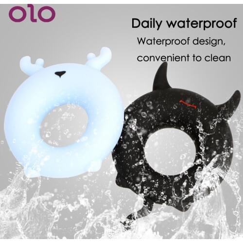 OLO Cock Ring Adult Products Soft Flexible Silicone Sex Toys For Men Male Masturbation Delay Ejaculation Penis Ring