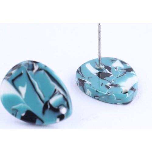 Onwear 20pcs Acrylic Post Stud Earring Findings With Holes Diy Accessories For Earrings Making