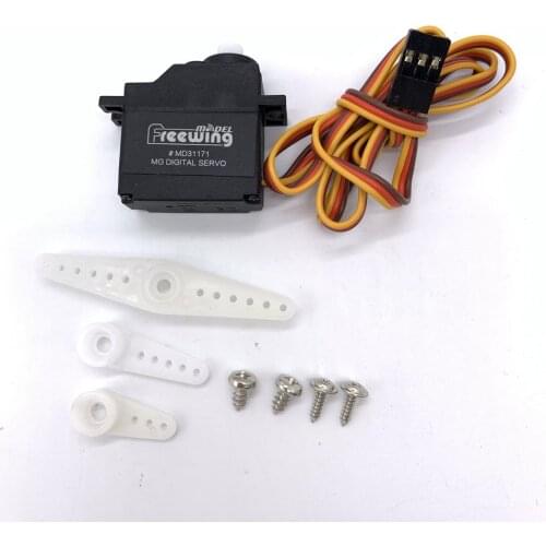 Freewing 17g MD31171 plastic servo normal or reverse for rc plane airplane model