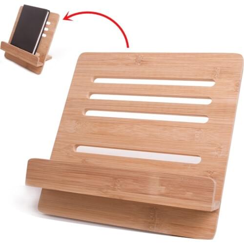 1 pcs Bookends Portable book Wood color Rest Tablet Room Book holder Adjustable Reading Detachable Stand Pages Fixed Stationery