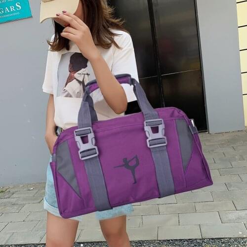 Men Women Gym Yoga Sport Bag Large Capacity Training Fitness Bags Travel Outdoor Glitter Dry Wet Swim Shoulder Tote Handbag