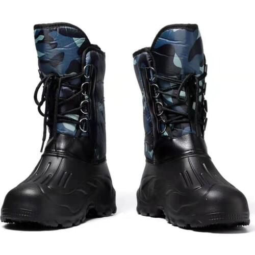 Outdoor Waterproof Fishing Waders Camo Army Tactical Non-slip Warm Boots Fishing Wading Fleece Hunting Military Camping Shoe