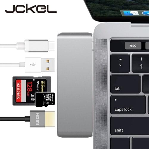 USB Type C 3.1 Hub to HDMI-compatible 4K USB Type C SD Card Adapter Dock Dongle Combo Slot With Type C Charing For MacBook Pro
