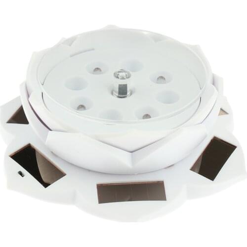 360 Degree Rotating Jewelry Display Stand Solar Powered Phone Watch Show Turntable –Lotus Shape