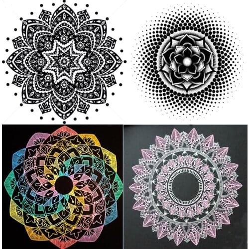 Full Flowers religious mandala embroidery, Square/round diamond painting