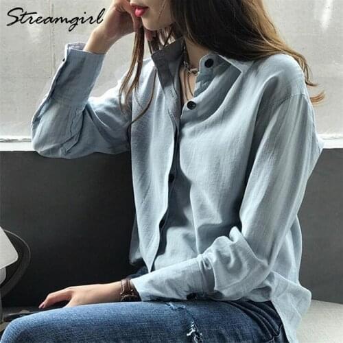 Chemise Femme Blouse Women Long Sleeve Shirts Plus Size Feminine Blouses Shirt Turn-down Collar OL Loose Shirt Women Formal
