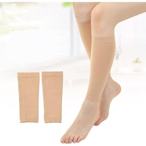 1 Pair Flesh Medical Stocking Elastic Varicose Veins Calf Socks For Woman Fatigue Relief Venous Pressure Pants Leg Sock Slimming