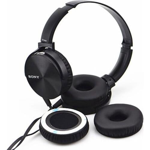 1Pair Replacement Leather Earpads Memory Foam Ear Cushion Cover for MDR-XB450AP AB XB550 XB650 XB400 Headphones Headset