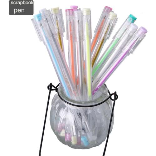 12pcs/lot highlight color Gel Pen Graffiti Pen DIY Scrapbooking Special Pen Stationery Office Supplies