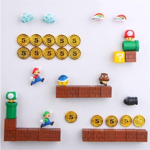 Supered mary 3D Fridge Magnets Message Sticker Adult Man Girl Boy Kids Children Toys Birthday Gifts
