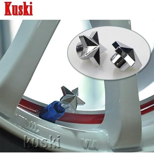 4Pcs/Lot Car Star Shaped Tire Valve Caps For Audi A3 A4 B6 B8 B7 B5 A6 C5 C6 Q5 A5 Q7 TT A1 S3 S4 S5 S6 S8 MG 3 ZR Accessories