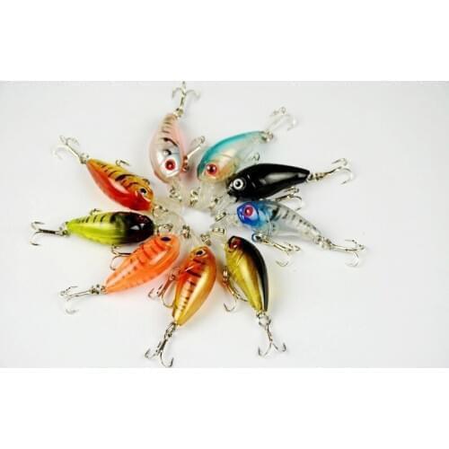 9pcs Fishing lure fishing tackle Crankbait Lure 9 colors 4.5CM 4G,CRANKBAIT fishing lures,VIBfishing hard bait,Big Crank lures