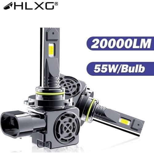 HLXG h4 led светодиодные лампы h1 H8 H9 H11 H7 HB3 9005 9006 HB4 Car Lights Auto Lamps 20000LM 6000K 12V LED headlight Bulbs
