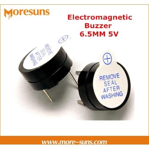 Free ship 100pcs/lot Electromagnetic Buzzer 6.5MM 5V SOT electromagnetic type active buzzer