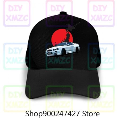 Nissan Skyline R34 Baseball Cap Gtr ShorHats Unisex Hats