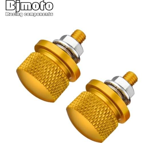 M6 Motorcycle Aluminum Liscence Plate Bracket Bolts For Kawasaki Z800 Z900 Z1000 ZX6R NINJA250 300 For Yamaha Honda