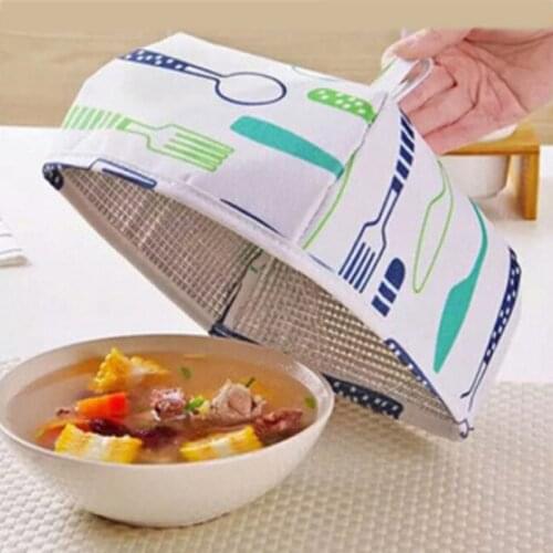 Food Covers Keep Warm Vegetable Cover Reusable Aluminum Foil Cover Dishes Insulation Kitchen Food Cover Nets Anti Fly Mosquito