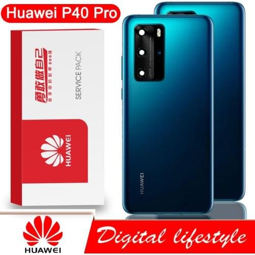 100% Original Back Housing for HUAWEI P40 Pro Back Cover Battery Glass for P40Pro Door Rear Case with Camera Lens