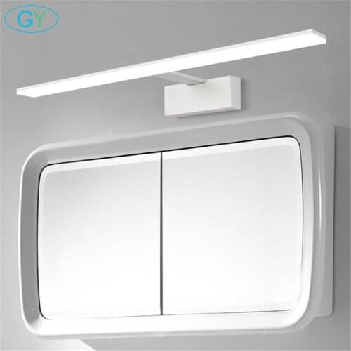 Black White New Slim Design LED Wall Lamps For Cabinet Bathroom Bedside Modern Mirror Front Light LED Wall Lights AC220V 110V
