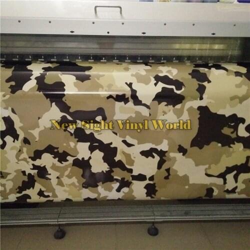 Desert Camouflage Vinyl Wrap Film Car Sticker Bubble Free For JEEP SUV TRUCK