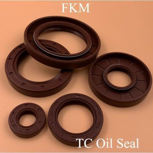 65*90*10/12/13 65x90x10/12/13 Brown Fluoro FKM Fluorine Rubber Spring Double Lip TC Ring Gasket Radial Shaft Skeleton Oil Seal