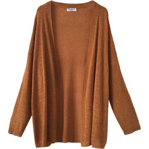 New Spring Autumn Womens Cardigans Vintage Casual Female Knitted Sweaters Summer Sun Protection Clothing Trendy Lady Coats