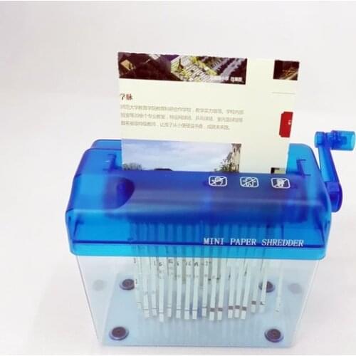 A6 Mini Manual Shredder Crusher Destroyer Paper Documents Handmade Straight Cutting Machine