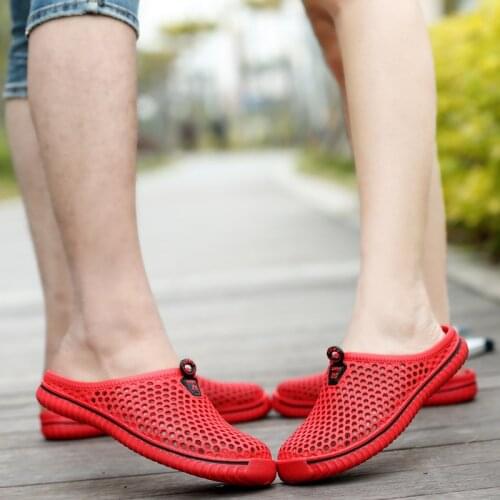 Fashion Outdoor Breathable Casual Couple Beach Sandal Men Shoes Unisex Summer Hollow Slippers Flip Flops Shoes Beach Slippers