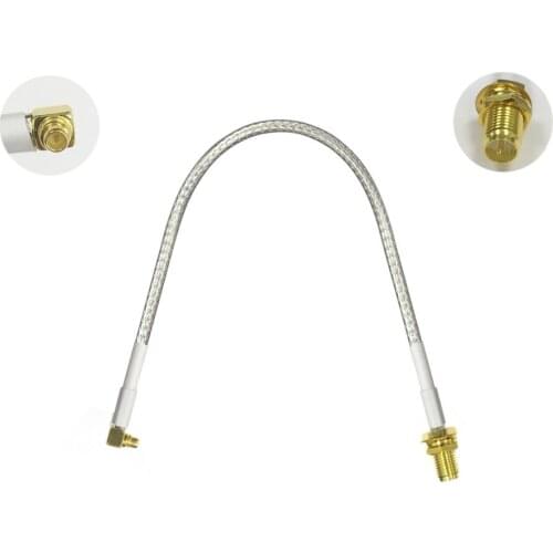 Reverse RP SMA jack nut (male pin) switch MMCX male right angle Pigtail Cable RG316/RG174 for wireless router antenna adapter