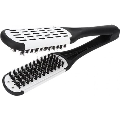 Hair Brush V-Shape Hair Splint Comb Straightener Anti-Static Salon Hairdressing Styling Tool Hair Brush