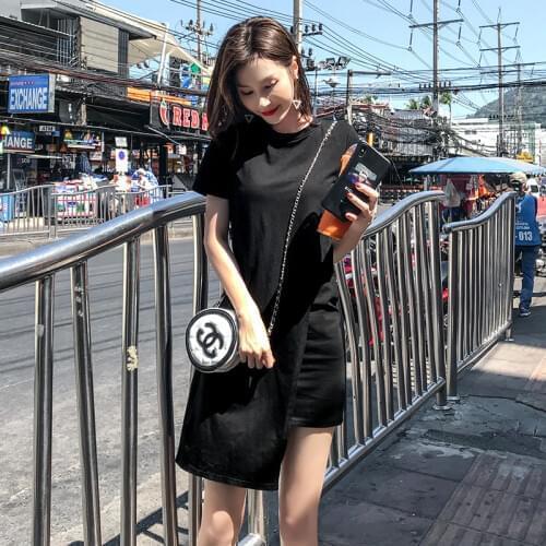 Popular Spring 2019 Long Pleated dress Summer Casual Women High Waist Elascity on promote