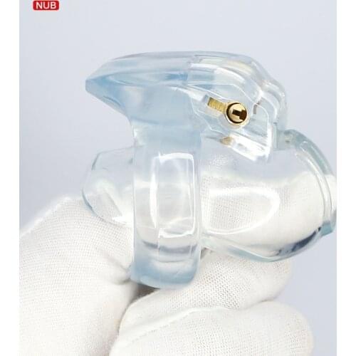 2021 Upgraded Male Chastity Device Nub of HT-V4 with 4 Cock Rings Silica Gel Resin Cock Cage Penis Ring Bondage Sex Toys For Men